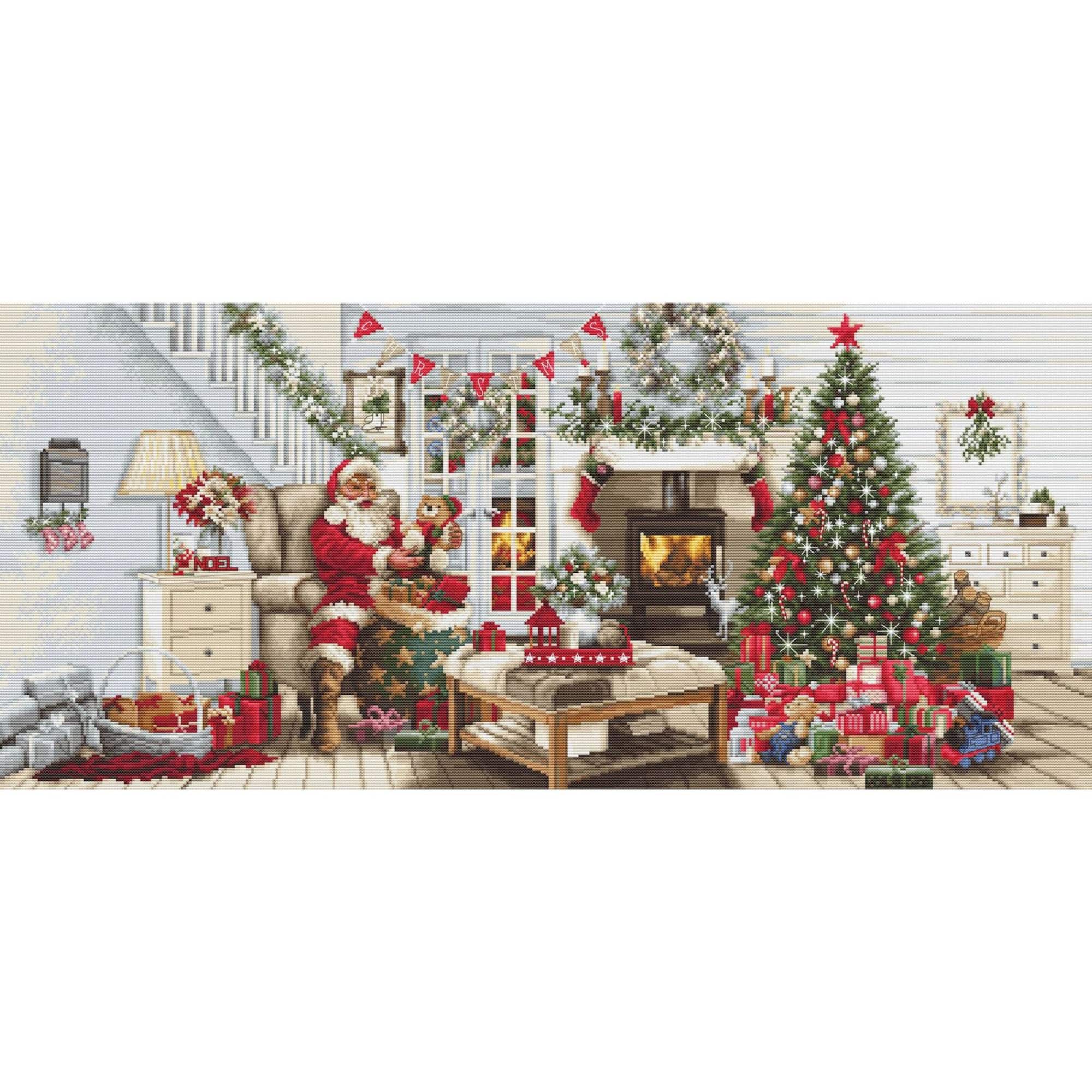 Luca-s Santa interior Counted Cross-Stitch Kit